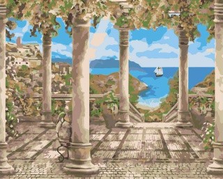 Картина по номерам «Греческий остров»