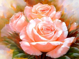 Набор для вышивания «Розовые розы»