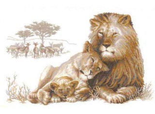 Набор для вышивания «Львиный рай»