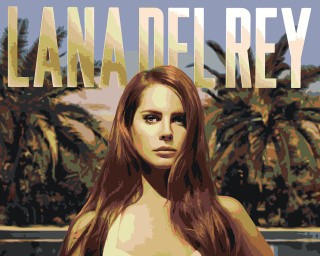 Картина по номерам «Lana Del Rey Лана Дель Рей: Обложка альбома 2»