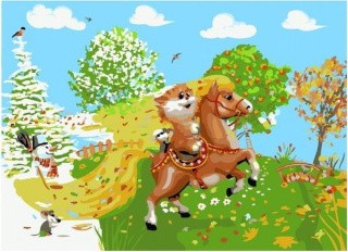 Картина по номерам «На коне»