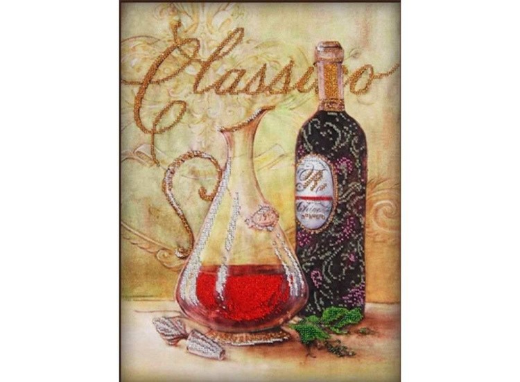 Набор вышивки бисером «Графин и вино»