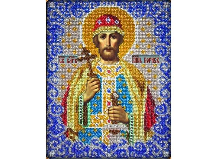 Набор вышивки бисером «Святой Борис»