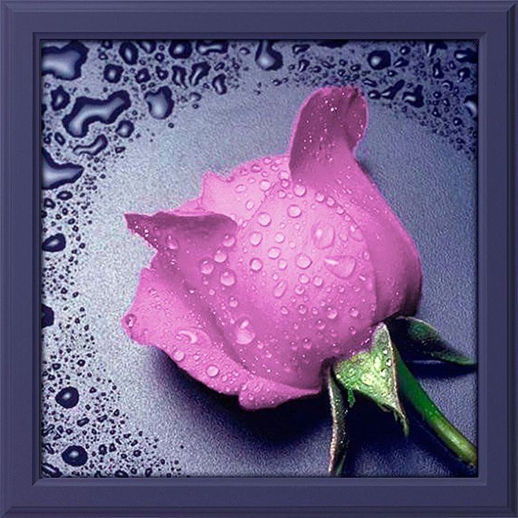 Алмазная вышивка «Розовая роза»