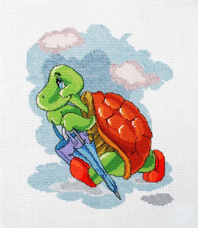Набор для вышивания «Черепаха с зонтиком»