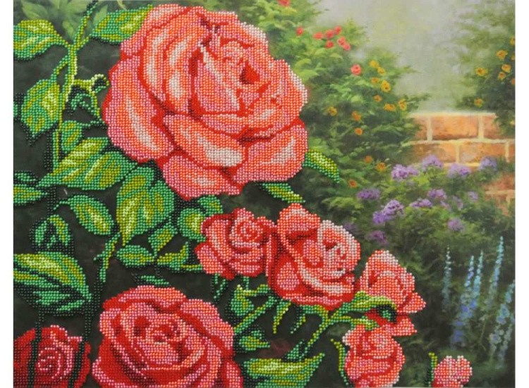 Набор вышивки бисером «Красные розы»