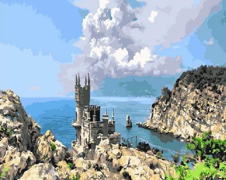 Картина по номерам «Ласточкино гнездо. Крым»