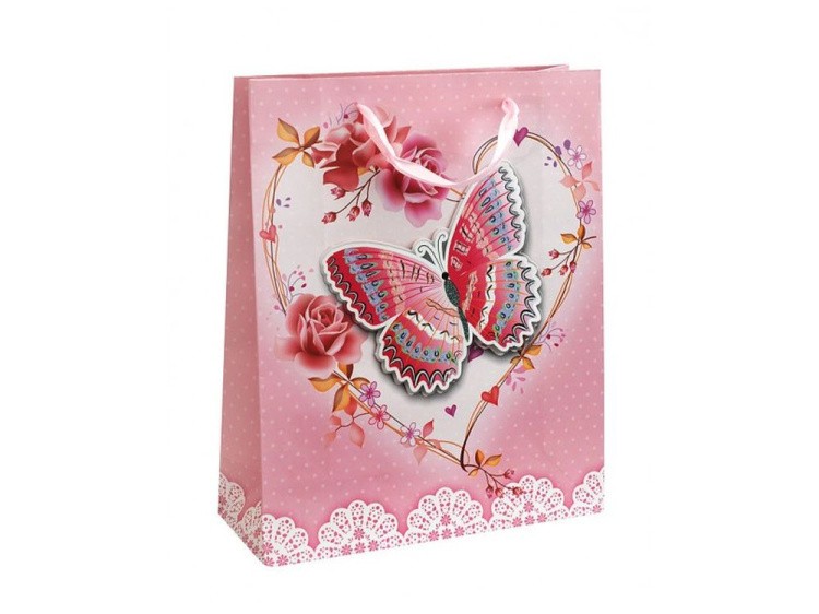 Подарочный пакет «Розовая бабочка»