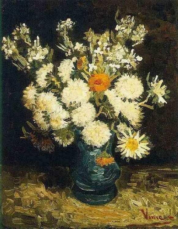 Картина по номерам «Цветы в голубой вазе» Ван Гога