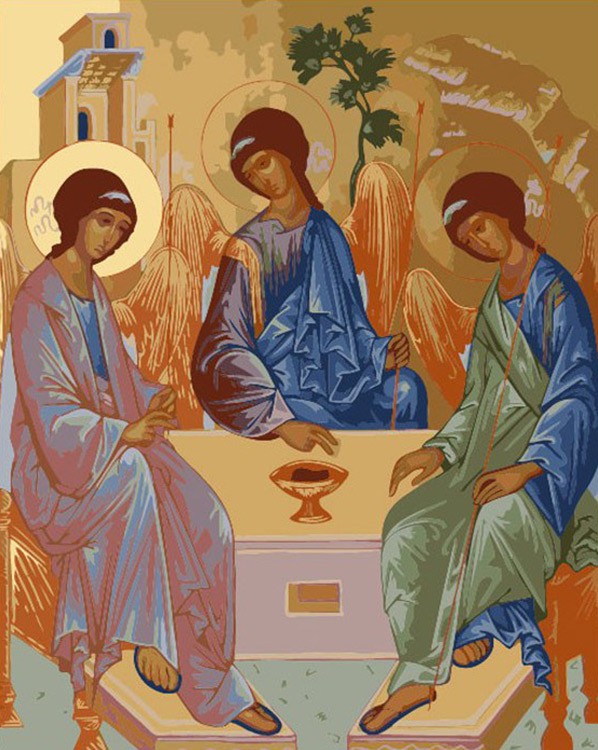 Картина по номерам «Святая Троица»