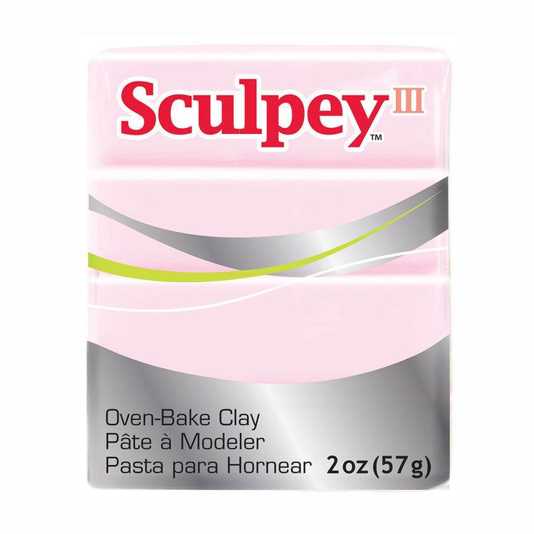Полимерная глина Sculpey III, цвет: 1209 розовый, 42 г