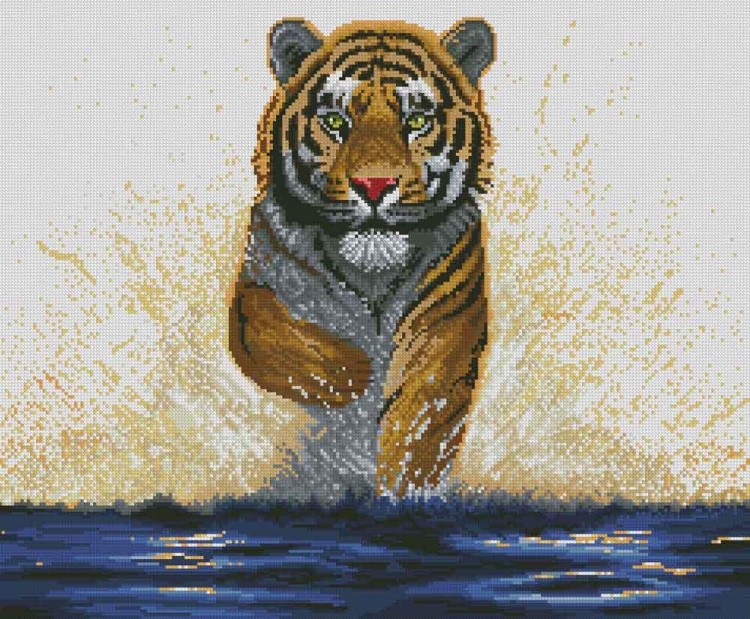Алмазная вышивка «Гордый тигр»