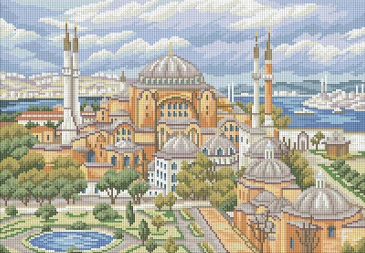 Алмазная вышивка «Мечеть Святая София»