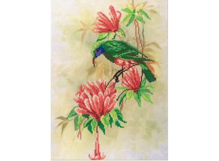 Набор для вышивания «Птичка с цветами»