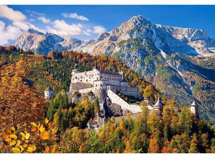 Пазлы «Замок в горах, Австрия»