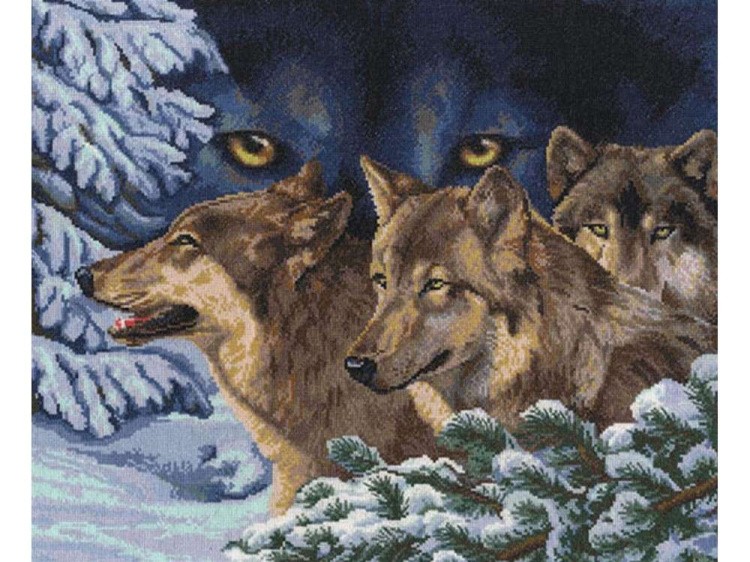 Набор для вышивания «Волчий взгляд»