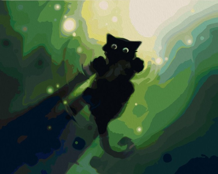 Картина по номерам «Сумеречный кот»