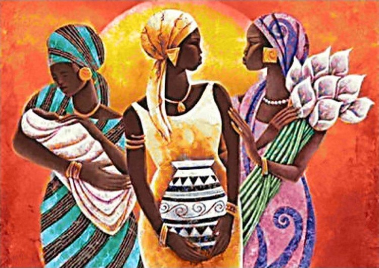 Алмазная вышивка «Африканские женщины»