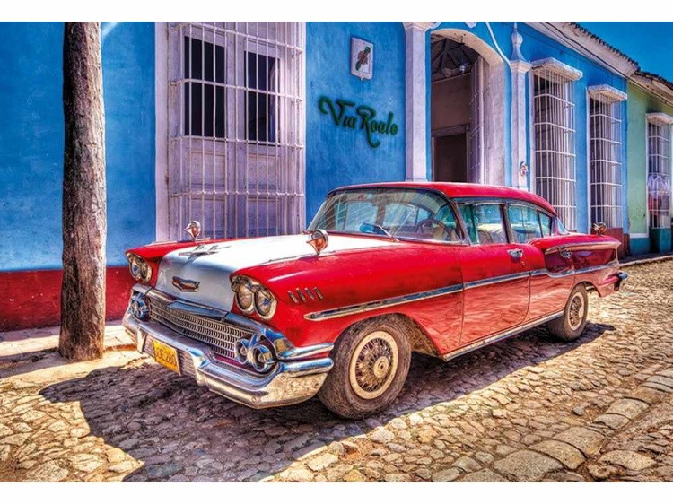Пазлы «Олдтаймер Шевроле, Куба»