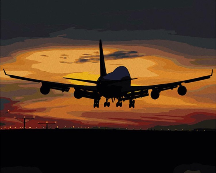 Картина по номерам «Полет в закат»