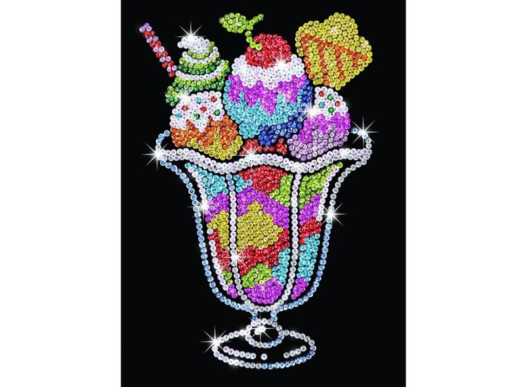 Мозаика из пайеток «Мороженое»