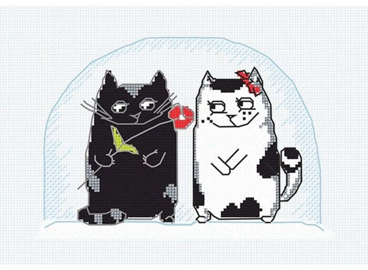 Набор для вышивания «Коты на окне»
