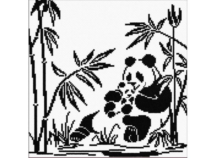 Набор для вышивания «Панды-графика»
