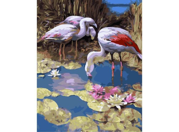Картина по номерам «Фламинго»