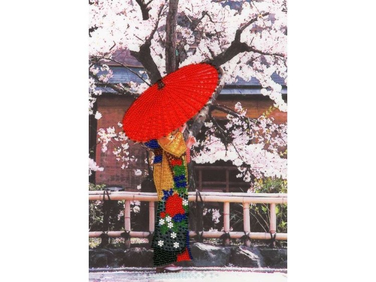 Набор вышивки бисером «Пышное цветение сакуры»