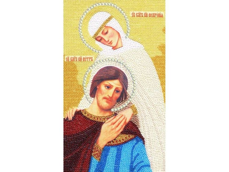 Набор вышивки бисером «Икона «Святые Петр и Феврония»»