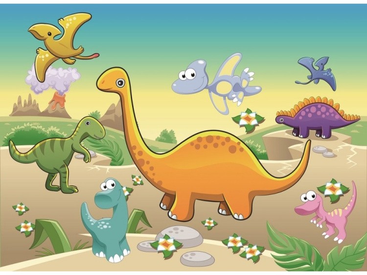 Мозаика из стикеров «Динозавры»