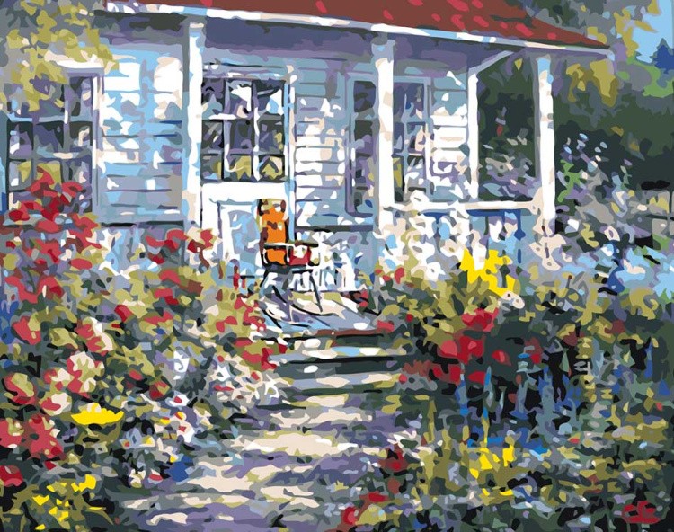 Картина по номерам «Летом на даче»
