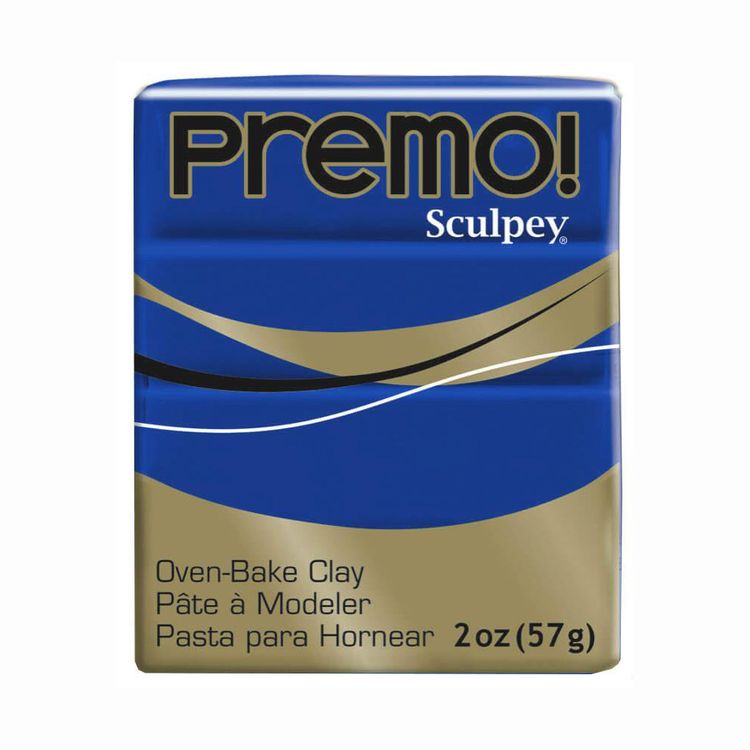 Полимерная глина Sculpey Premo, 5063 голубой кобальт, 57 г