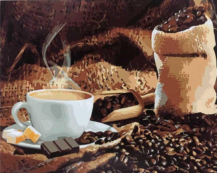 Картина по номерам «Аромат кофе»