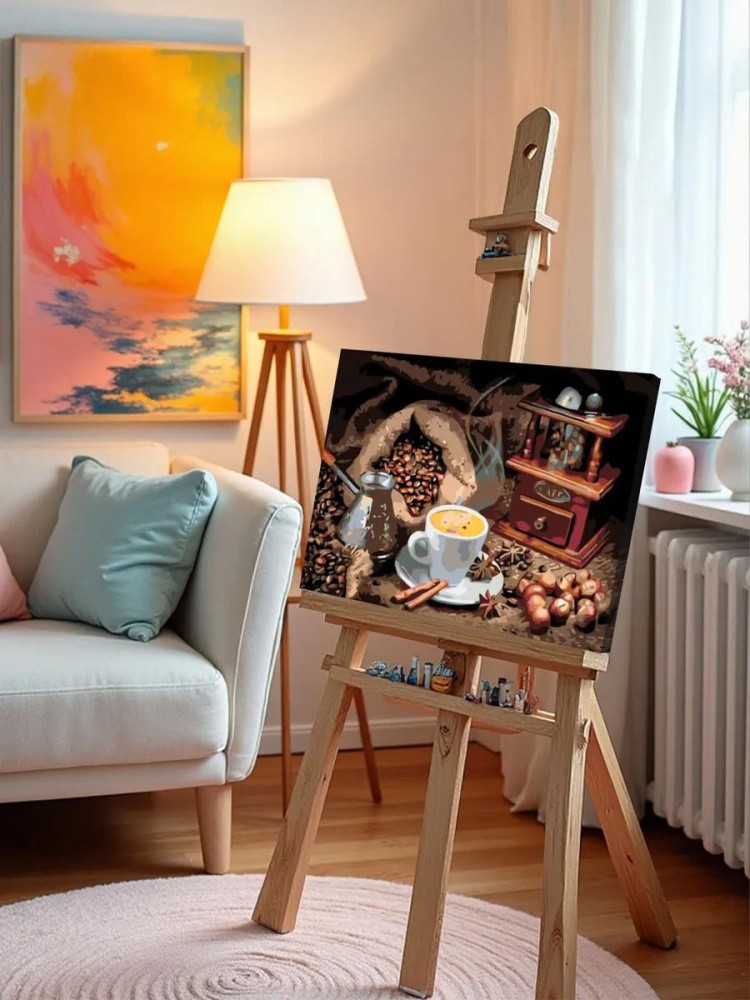 Картина по номерам «Кофейный натюрморт» — картинка 10