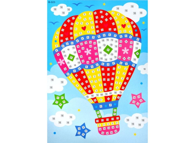 Мозаика из стикеров «Воздушный шар»