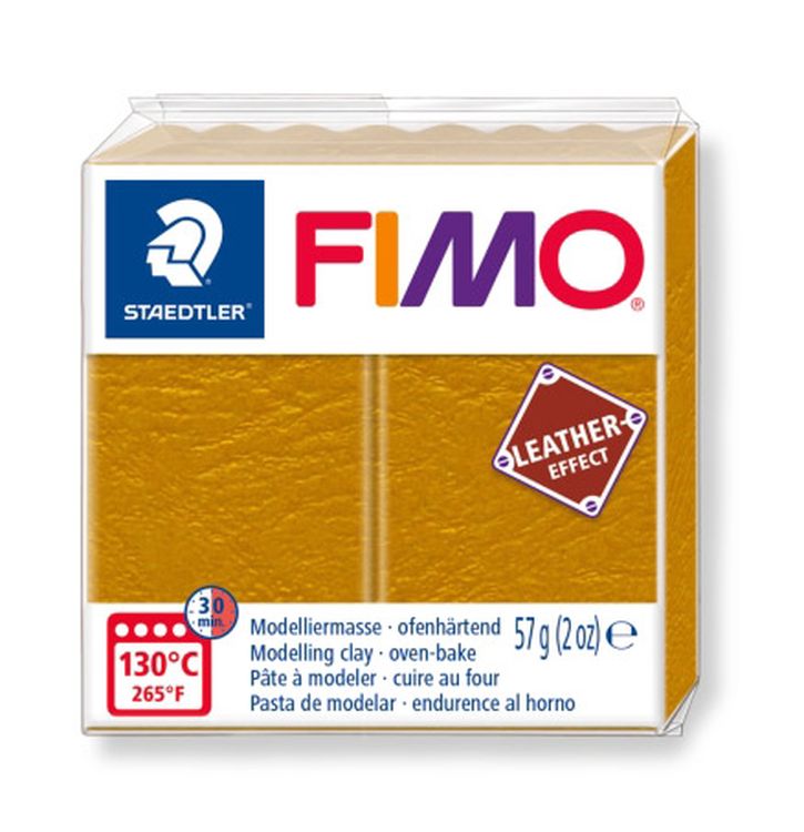 Полимерная глина FIMO Leather-Effect, цвет: 8010-179 охра, 57 г