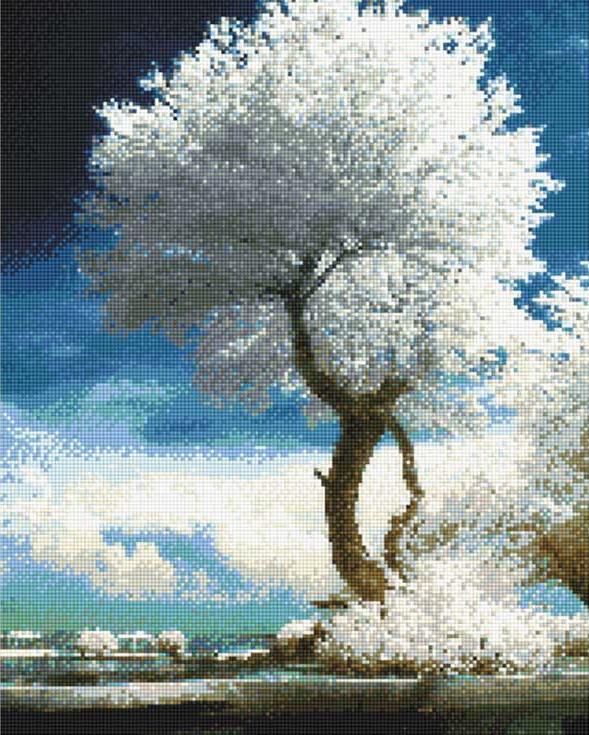 Алмазная вышивка «Белоснежное дерево»