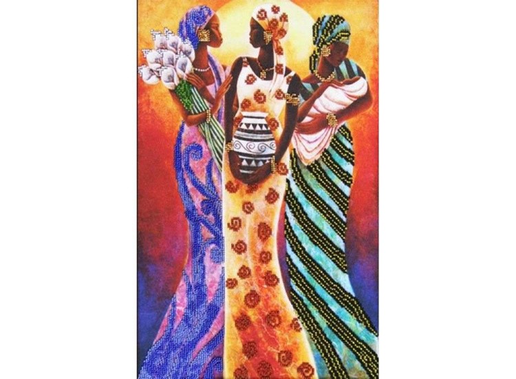 Набор вышивки бисером «Девушки Африки»