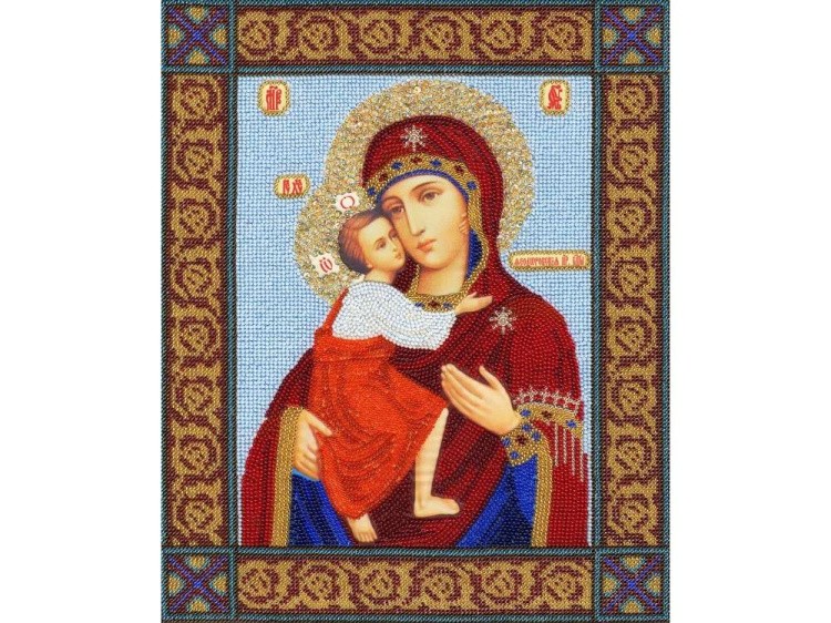 Набор вышивки бисером «Икона Божией Матери Феодоровская»
