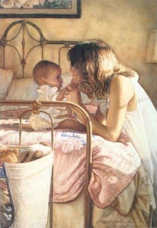 Картина по номерам «Мать и дитя»