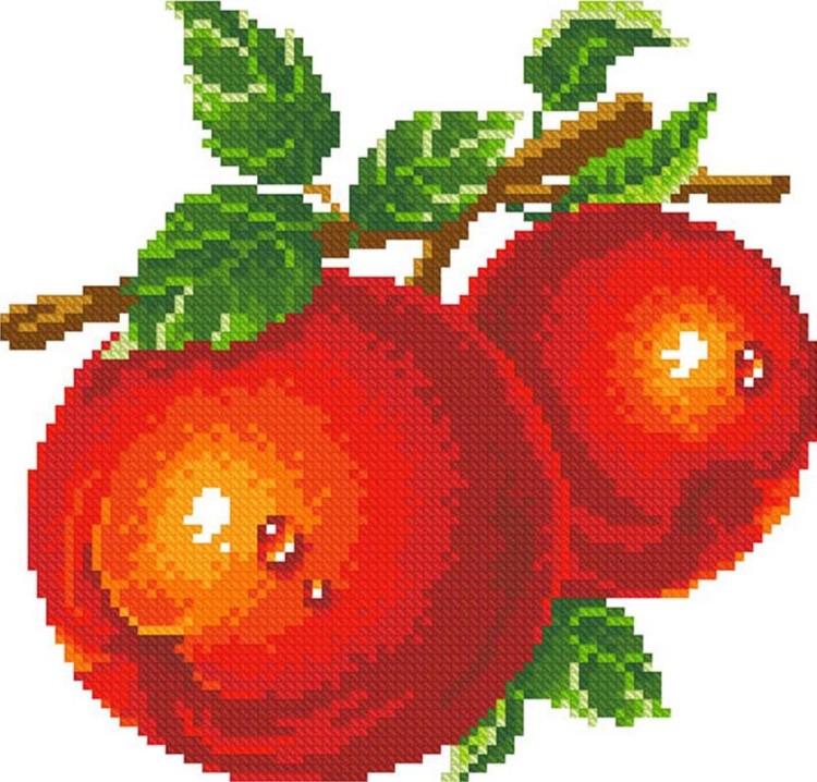 Алмазная вышивка «Красные яблоки»