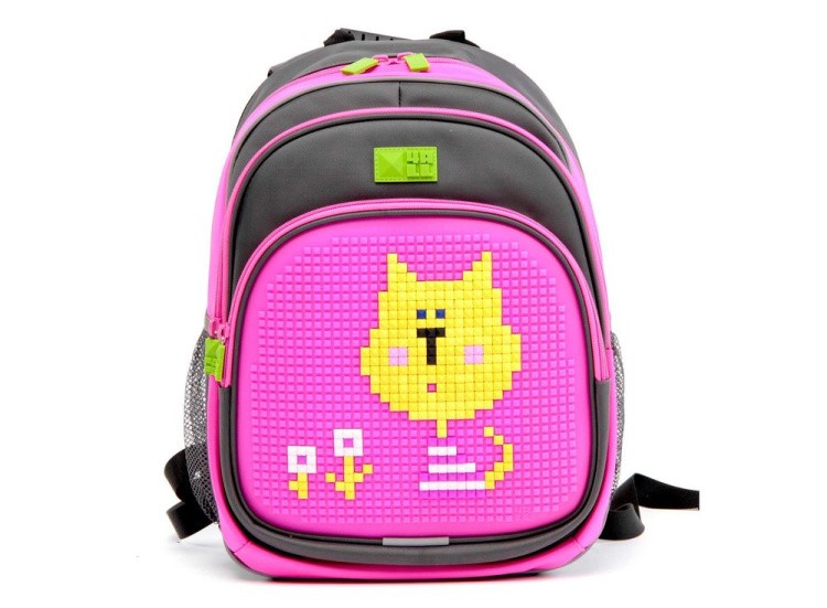 Рюкзак 4ALL Kids с битами, серо-розовый
