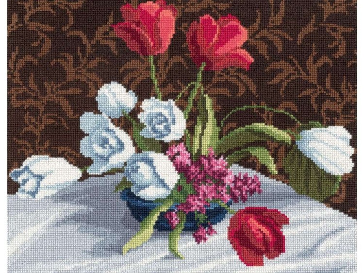 Набор для вышивания «Белые тюльпаны»