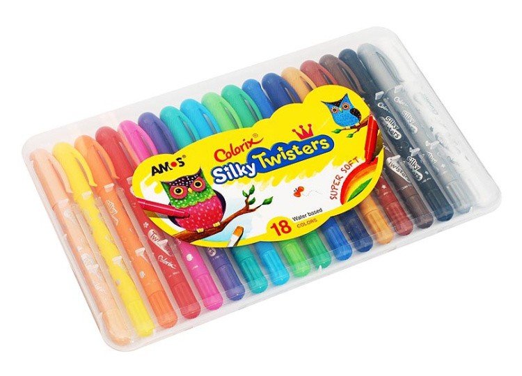 Цветные карандаши 3 в 1 (18 цветов)