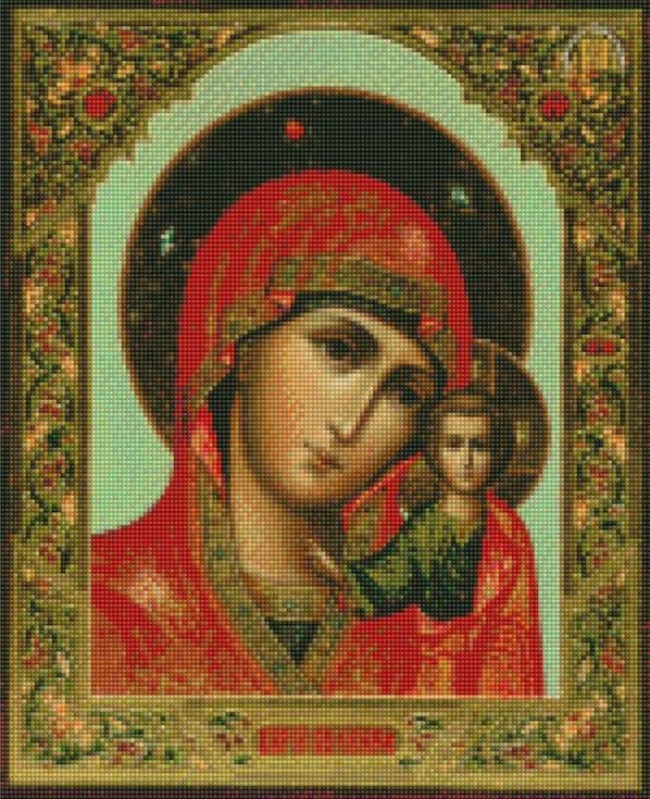 Алмазная вышивка «Казанская икона Божией Матери»