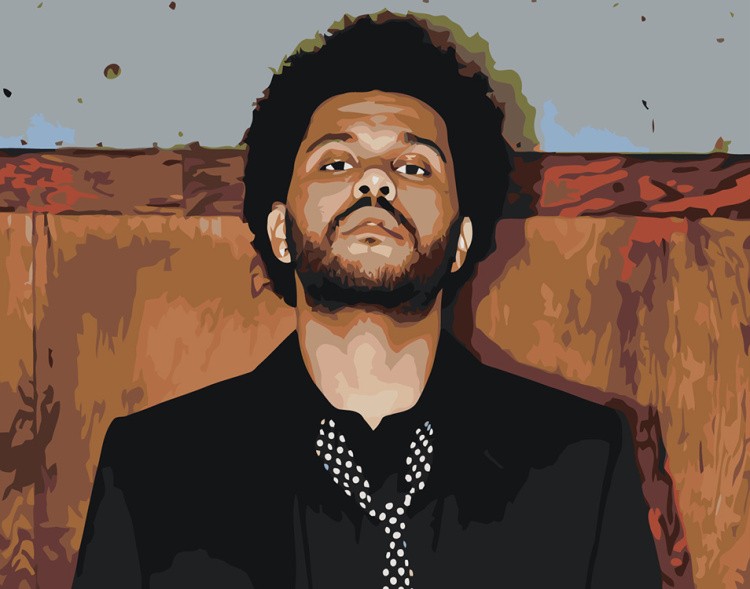 Картина по номерам «Музыкант The Weeknd Викенд 15»