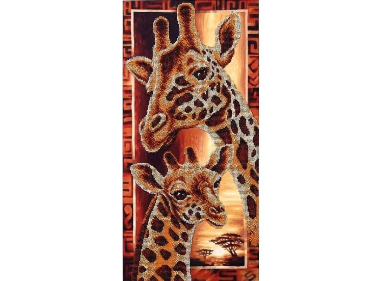 Набор вышивки бисером «Африка. Жирафы»