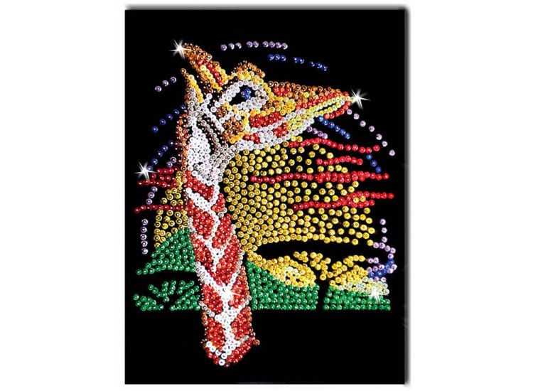 Мозаика из пайеток «Жираф»