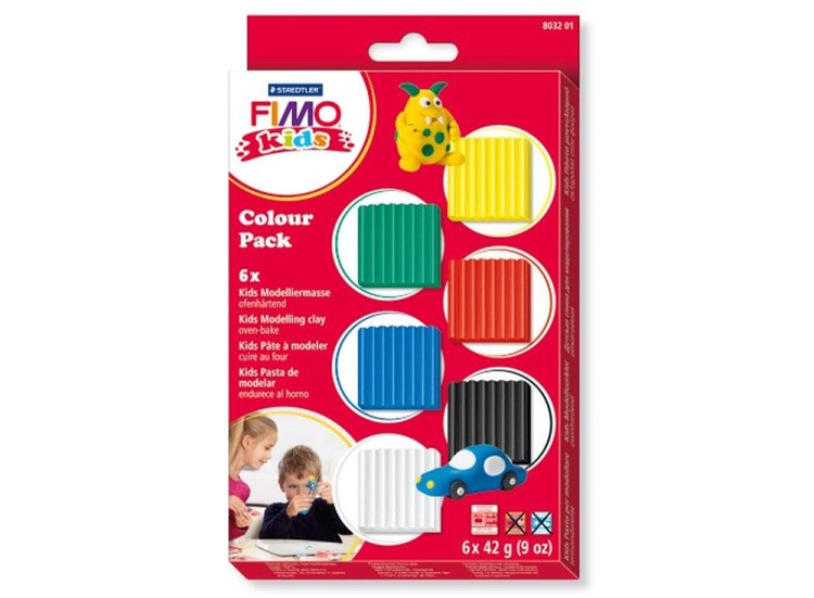 Набор FIMO Kids «Базовый» (6 блоков х 42 г)
